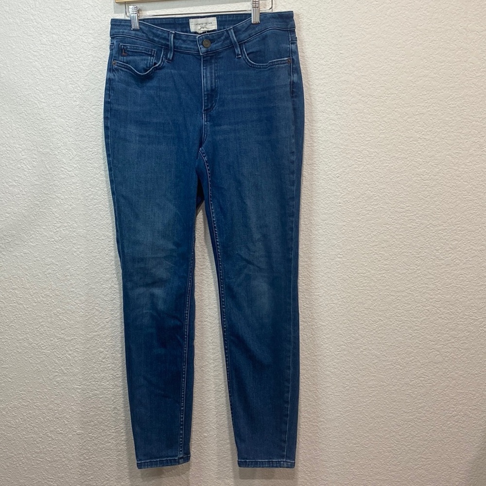 Lafayette 148 New York Women’s Mercer Cotton Blend Skinny Jean Pants Size 30 - Picture 2 of 10